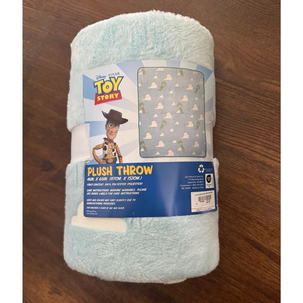 Disney Pixar Toy Story Andys Room with Toy Soldiers Plush Blanket Throw 46x60in